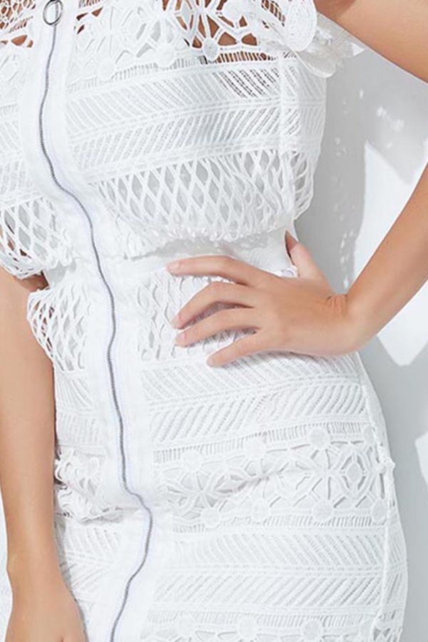 Caroline Lace Dress (White)