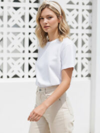 MOSSÉE - MH2047 - Jessie Faux Leather Headband - Beige