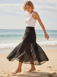 MOSSÉE - MS2017 - Lettie Sheer Skirt - Black